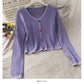 Slim vertical stripe sweater  1704