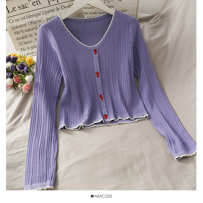 Slim vertical stripe sweater  1704