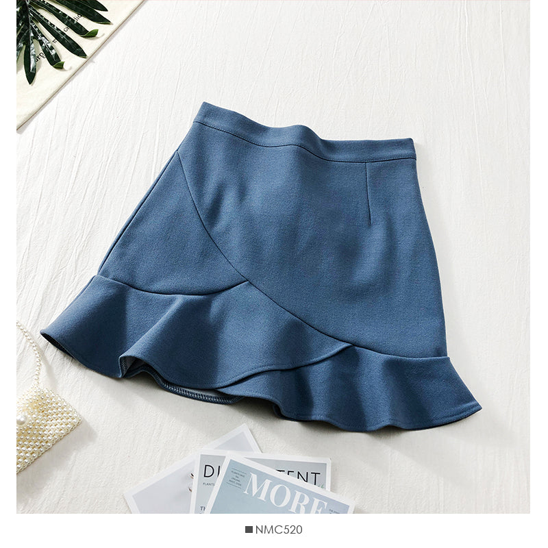 Ruffled short Hip Wrap Skirt for women  2532