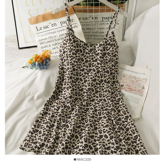 Han Fan Retro-Leoparden-Print, hohe Taille, kurzer Rock, weiblich, 2705