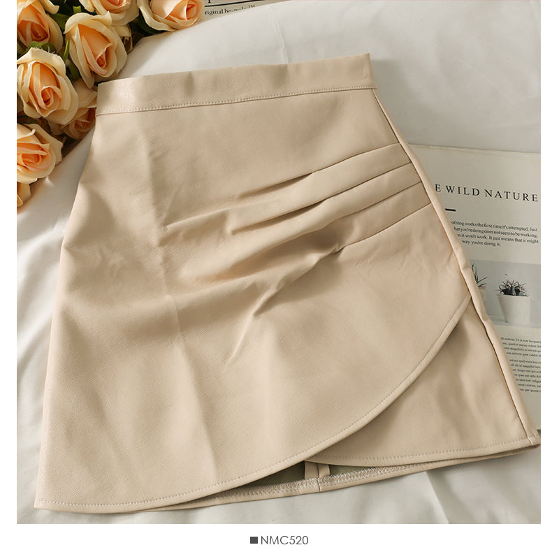 A-line skirt women's autumn dress anti slip Hip Wrap Skirt  2497