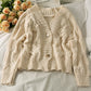 Loose and thin two button cardigan sweater in autumn  1742