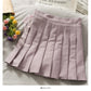 Drawstring bow tie high waist short skirt  2499