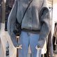 Sweater jacket, thickened, loose, lazy, turtleneck, winter's new bat-sleeved cardigan  1399