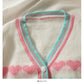 Single breasted sweater women's short slim long sleeved sweater  1774