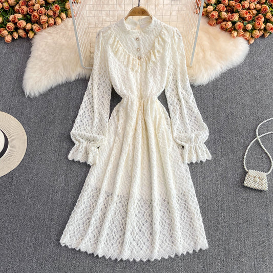 Feenrock mit sanftem Temperament im Damenstil aus Spitze 3394