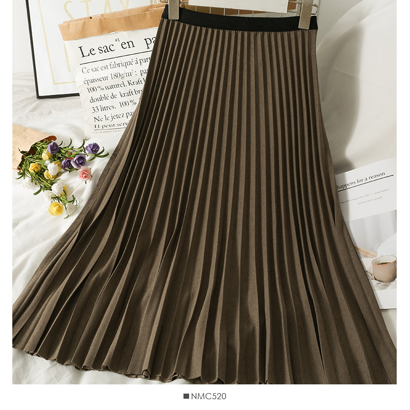 Retro High Waist slim versatile skirt  2557