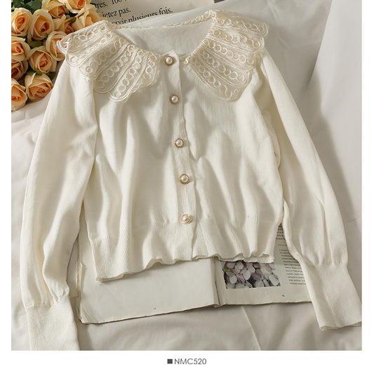 Women's autumn loose and thin long sleeved cardigan sweater  1781