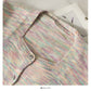 Elegant color striped square neck short slim sweater for women  1870