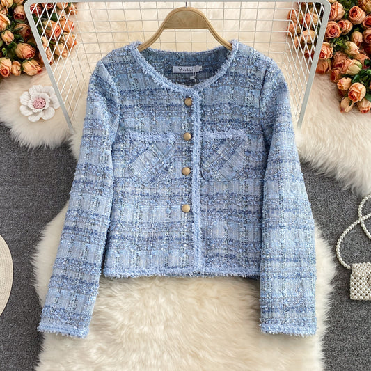 Manteau parfumé rose à manches longues pour femme 1658