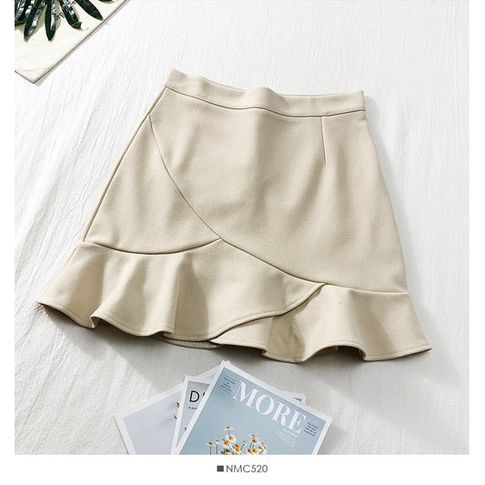 Ruffled short Hip Wrap Skirt for women  2532