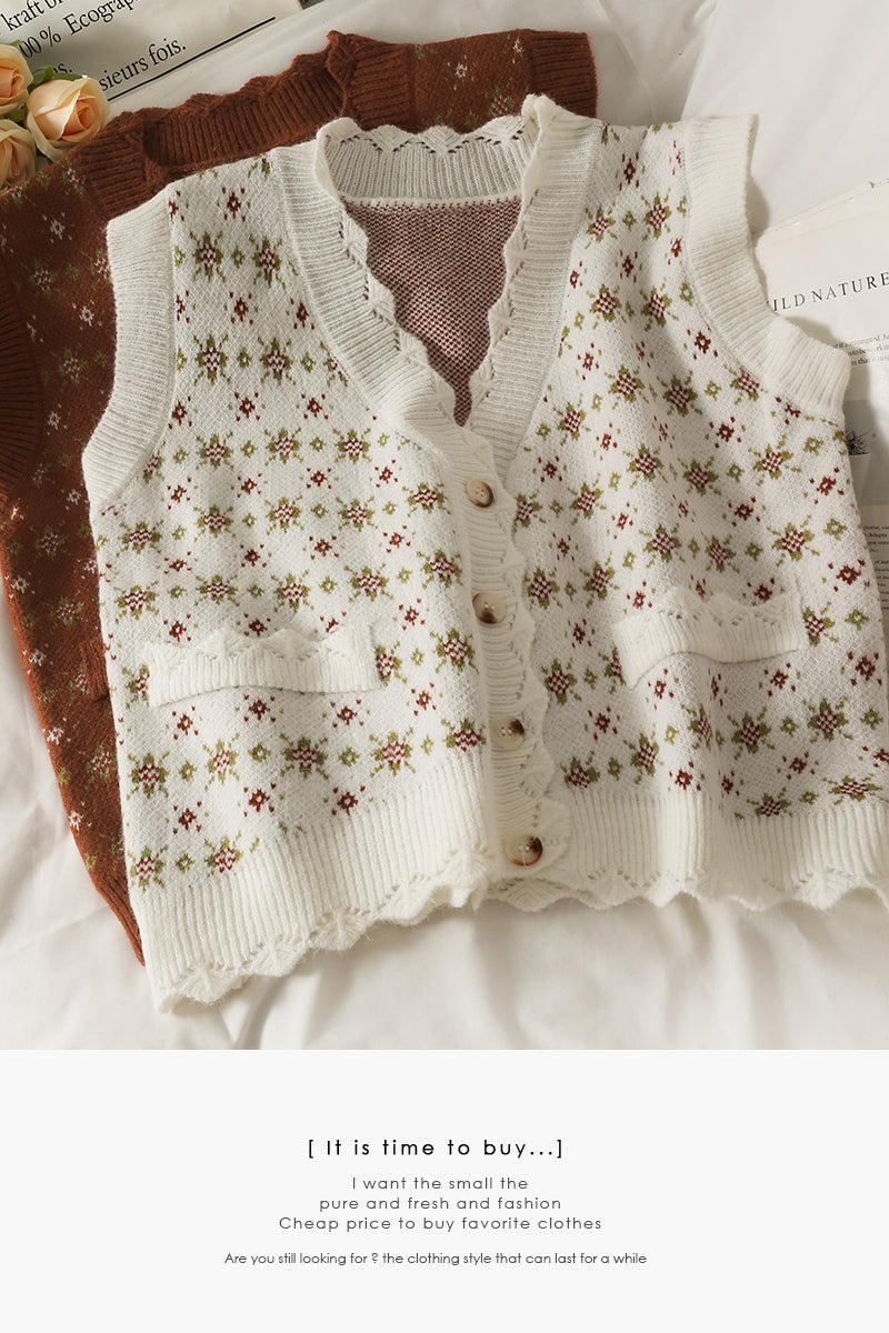 Pulloverweste Damen neue schmal geschnittene kurze Pulloverweste 1702