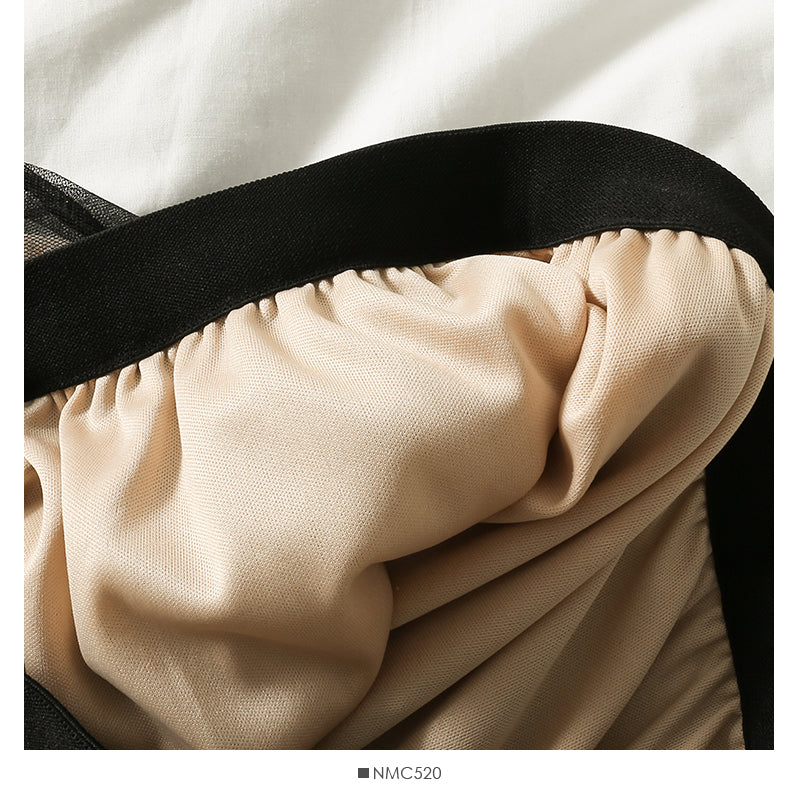 Bow decorative gradient high waist medium length yarn skirt women  2510