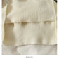 Mesh stitched heart-shaped loose thin medium length sweater for women  1959