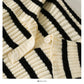 Langärmliger Pullover mit koreanischem Streifen und schmalem Revers für Frauen 2065