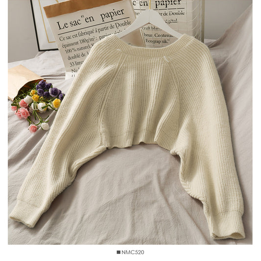 French minority women wearing sweaters outside irregular cardigans in autumn  1689