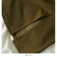 Versatile solid split mid length skirt for women  2551