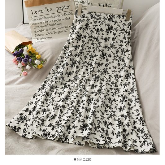 New leopard print foreign style versatile skirt  2515