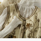 Vielseitiges, plissiertes Chiffon-Hemd, Perspektivenbodenhemd 1703