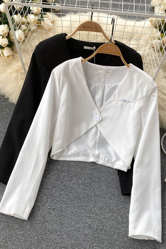 Anzugmantel im Hongkong-Stil, kleiner Anzug mit einem Knopf, 1542