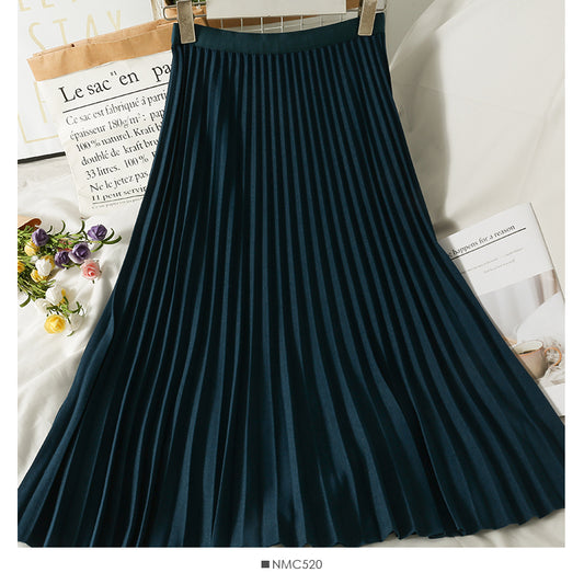 Retro High Waist slim versatile skirt  2557