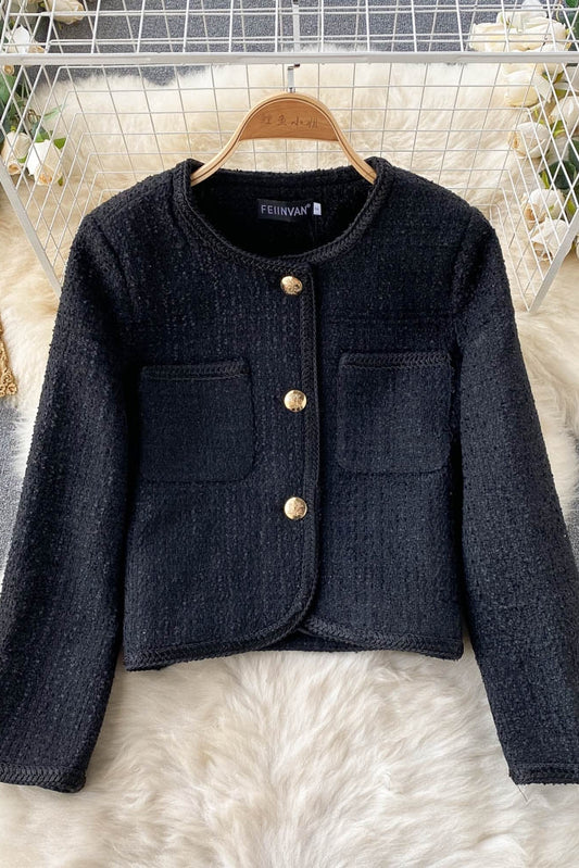 French elegant small fragrance slim jacket  1565