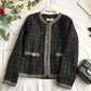 Small fragrant clothes, suit coat, versatile tweed, thin  1643