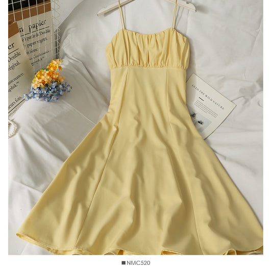 French minority women with slim waist, beautiful back and high waist suspender skirt  2703