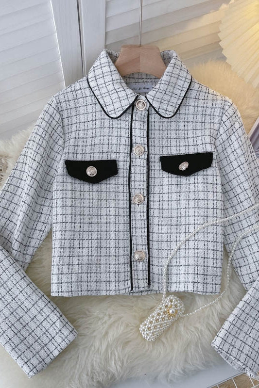 Promi-Stil Mantel Damen lockeres Lazy-Style-Muster 1546