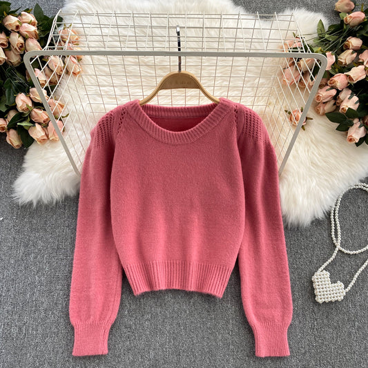 Lazy sweater female design sense  1617