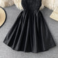 High waist off shoulder pleated strapless dress skirt  3043