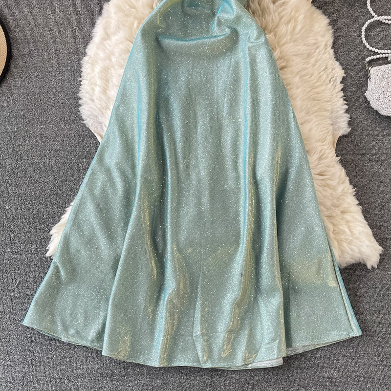 Sexy schmales Strapskleid Sternenkleid 2897