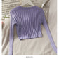 Korean slim and thin three button solid wool blouse for women  1692