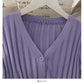 Koreanische schmale und dünne Drei-Knopf-Bluse aus fester Wolle für Frauen 1692