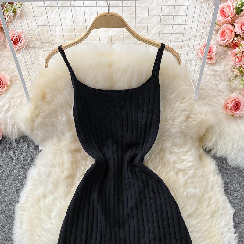 Jupe gilet sexy à bretelles 2742