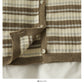 Striped single breasted V-neck cardigan thin top women  1892