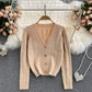 New loose and lazy V-Neck Sweater Coat for women  1621