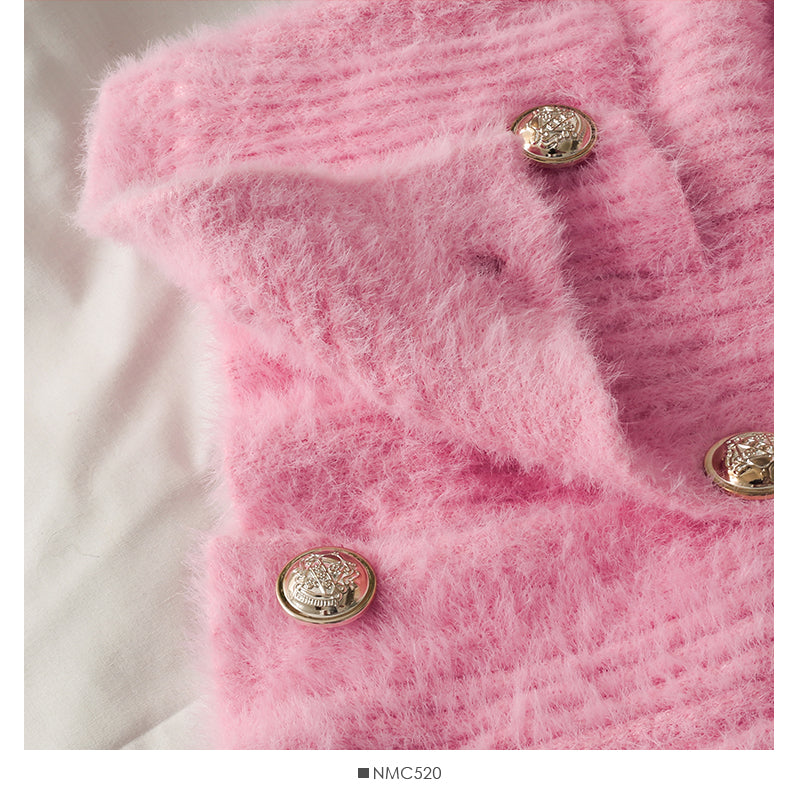 Sweater women's  new V-neck single breasted cardigan  1923