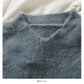 Plüsch lockerer dünner Pullover mit V-Ausschnitt Koreanischer vielseitiger Langarm-Pullover Top 1995