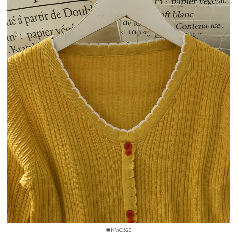 Slim vertical stripe sweater  1704