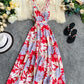 Cute summer dress floral dress  1294