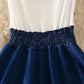 Cute v neck denim stitching dress summer dress  1251