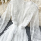 Cute long sleeve lace dress fashion girl dress  1060