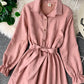 Cute A line long sleeve dress autumn clothing  1068