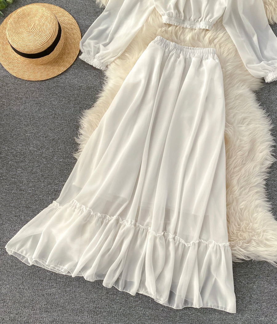 Mode Mädchenkleid zweiteiliges langärmliges Kleid 1240