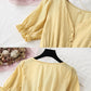 Damenkleid Kariertes A-Linien-Kleid mit V-Ausschnitt 1135