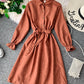 Cute A line long sleeve dress autumn clothing  1068