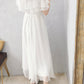 White chiffon summer dress fashion girl dress  1111