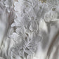 White lace applique backless dress fashion girl dress  1166