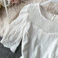 White lace dress fashion dress  1075